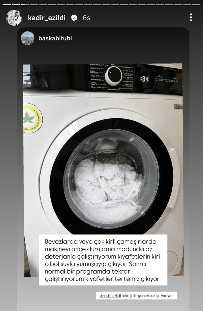 Çamaşırlar gibi insanları da durulama moduna alıyor musunuz?