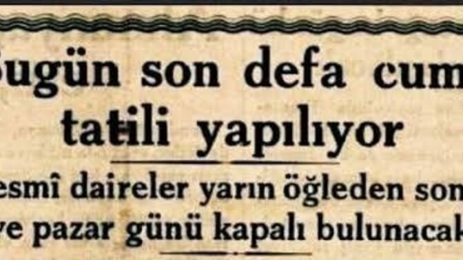 Hafta Tatili Sizce Hangi Gün Olmalı?