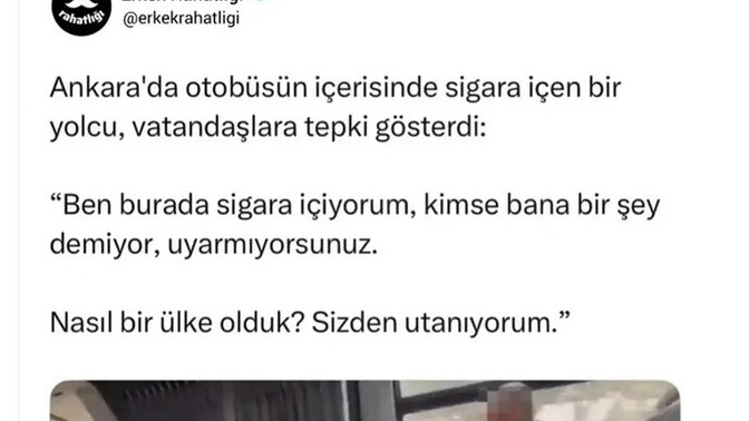 Toplu taşımada sigara içer misiniz?