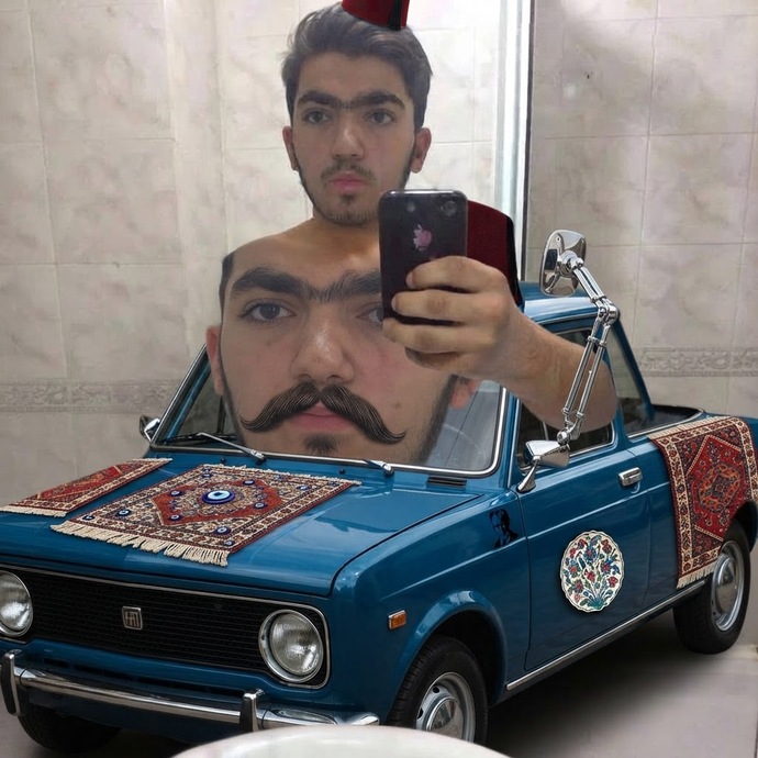 Hayali şekil önünden çekil cmxmxmmx