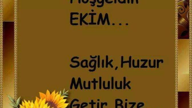 Ekim ayından sizin de beklentiniz var mı, umarım güzel bir ay olur?