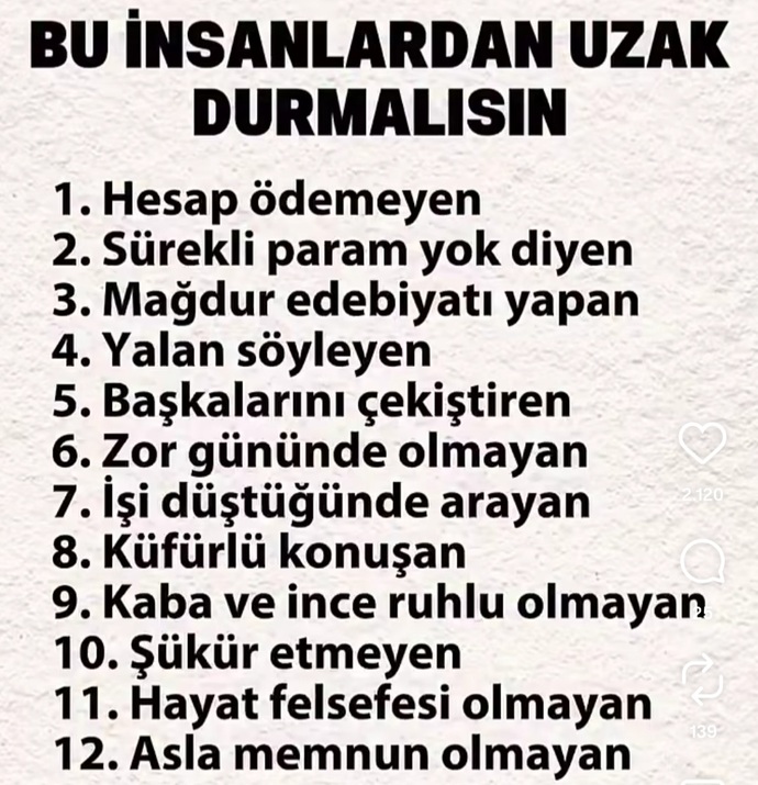 Hangi tür insanlardan uzak durmak gerekir?