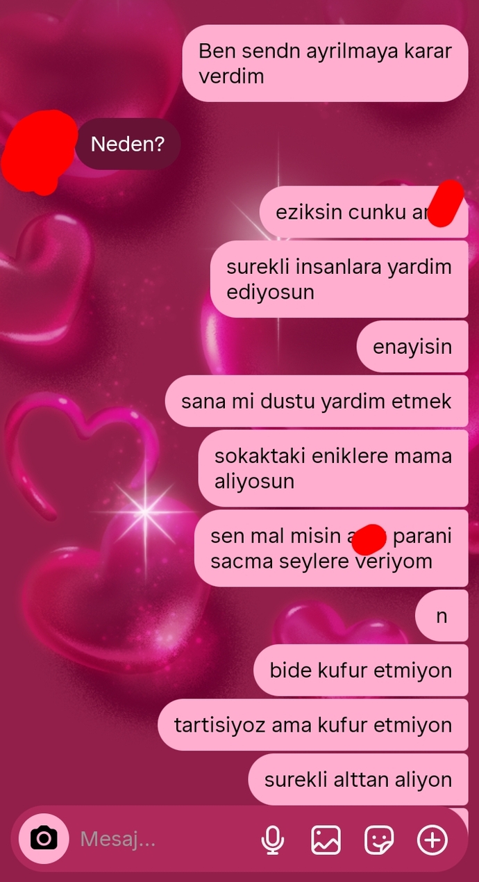 Sevgilim ezik olduğu için ayrıldım. Haksız mıyım?