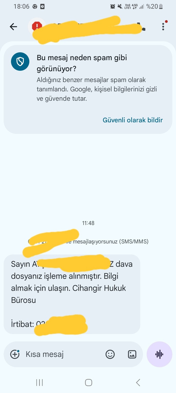 Bana gelen bu mesaj ne anlama geliyor, korkmalı mıyım?