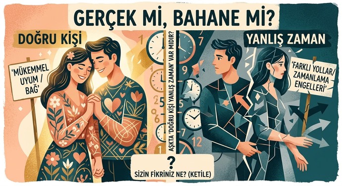 Aşkta doğru kişi yanlış zaman diye bir şey gerçekten var mıdır, yoksa bu sadece bir bahane mi?