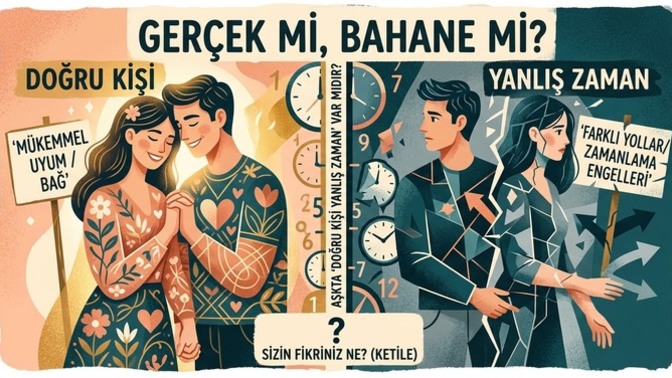 Aşkta 'doğru kişi yanlış zaman' diye bir şey gerçekten var mıdır, yoksa bu sadece bir bahane mi?