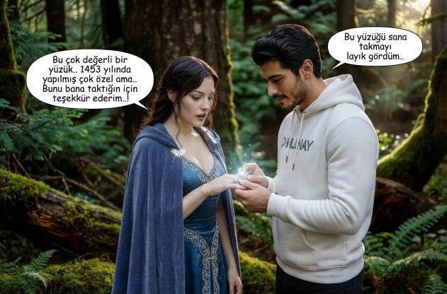 Parmağında yüzük var mı?