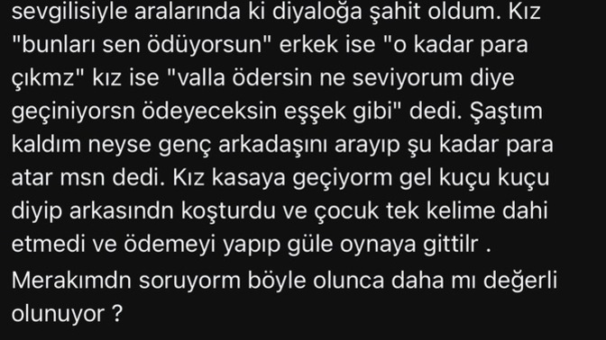 Sevgilinize hesap ödetir misiniz, yoksa hesabı paylaşmayı mı tercih edersiniz?