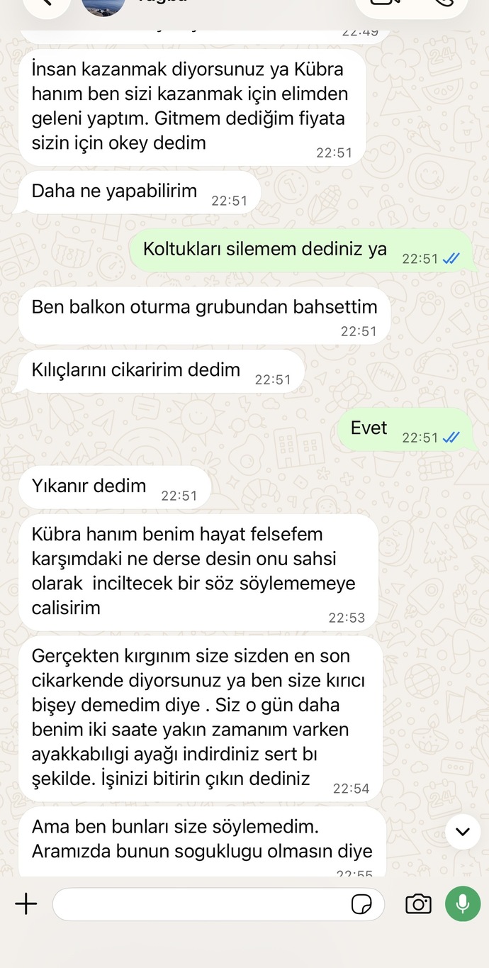 Temizlikçiyle ücret pazarlığında kim haklı: benim tavrım mı, onun tepkisi mi?