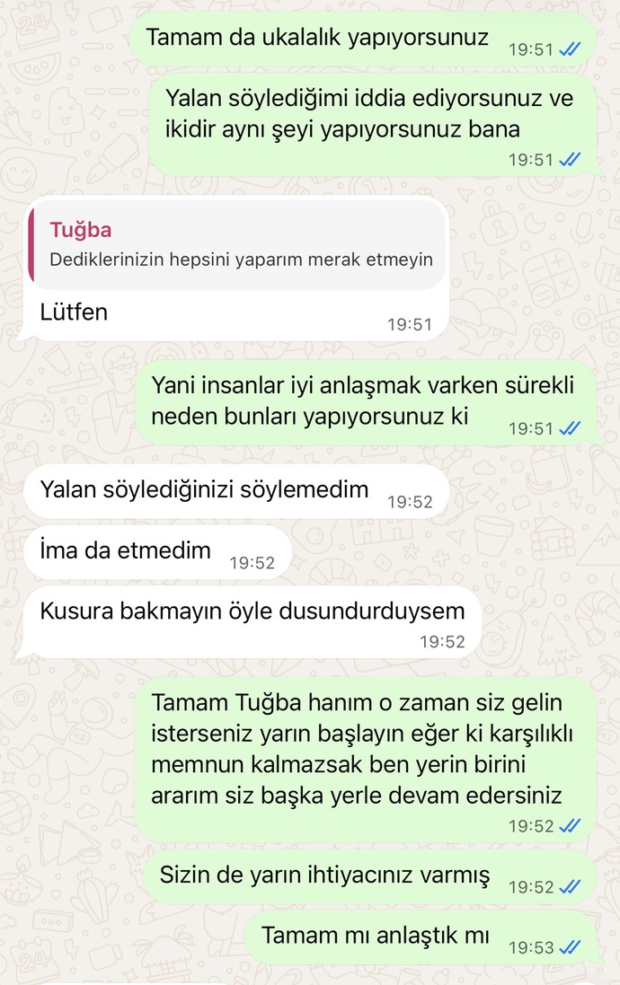Temizlikçiyle ücret pazarlığında kim haklı: benim tavrım mı, onun tepkisi mi?