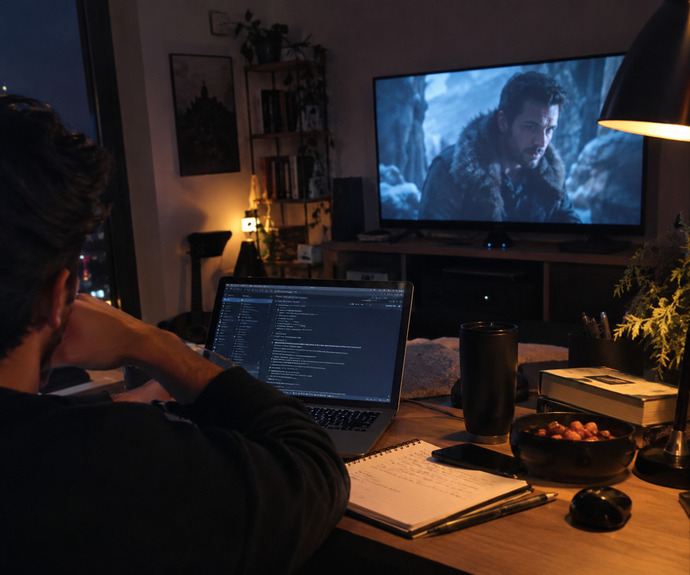 Çalışırken dizi veya film izler misiniz?