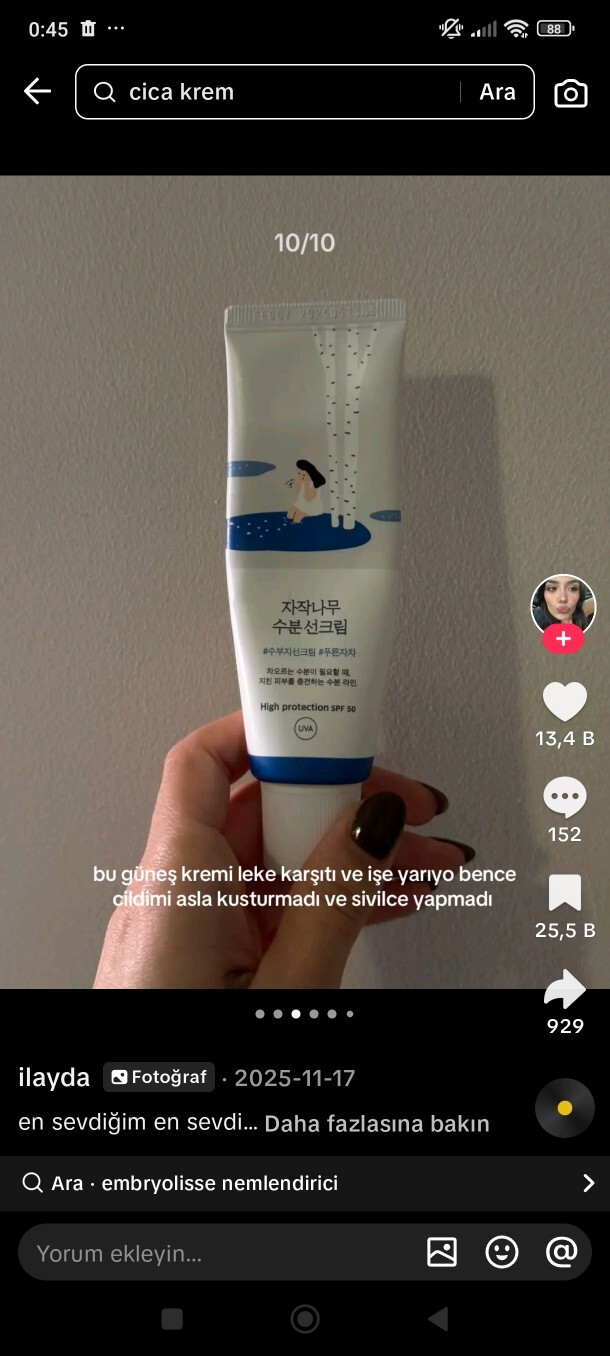 Kızlar, güneş lekeleri için kullandığınız bu güneş kremi işe yarıyor mu?