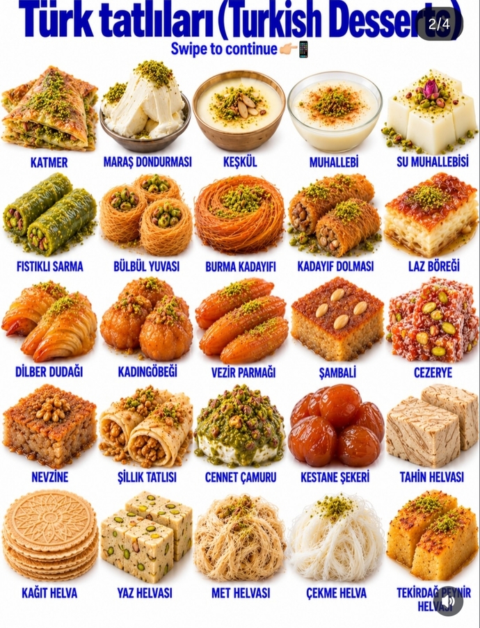 Favori tatlınız nedir bunların arasında veya farklı?