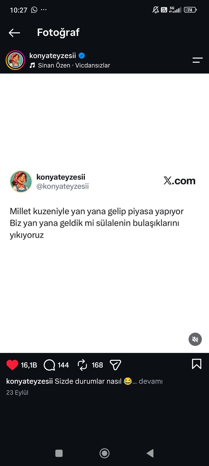 Şaka bir yana 