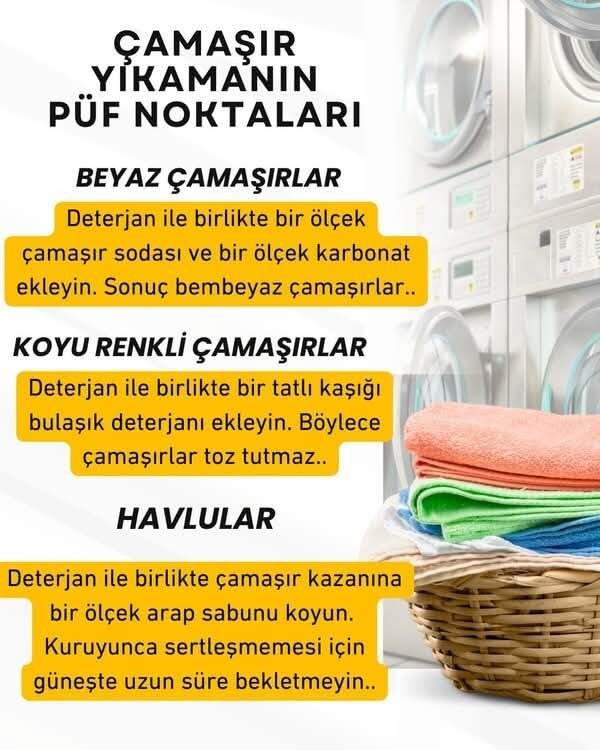 Çamaşır yıkamanın püf noktalarını biliyor musunuz?