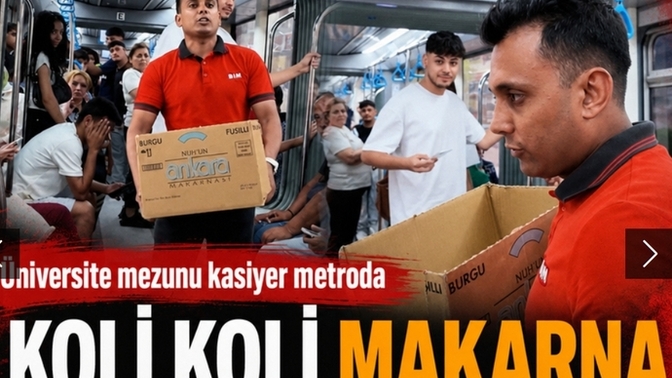 Kasiyer olarak işe başlamasını koli koli makarna dağıtarak kutladı! Seni en çok ne sevindirir?