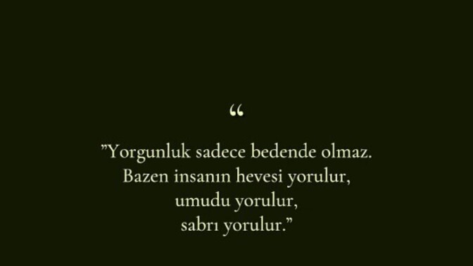 Siz de son zamanlarda sürekli yorgun hissediyor musunuz?