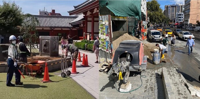 Japonya ile İstanbuldaki bir noktada yürütülen iş güvenliği uygulamaları karşılaştırıldı. Bilin bakalım hangi taraf İstanbul?