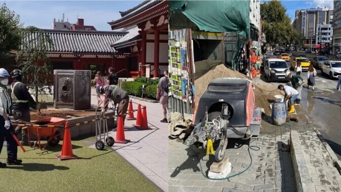 Japonya ile İstanbul'daki bir noktada yürütülen iş güvenliği uygulamaları karşılaştırıldı. Bilin bakalım hangi taraf İstanbul?