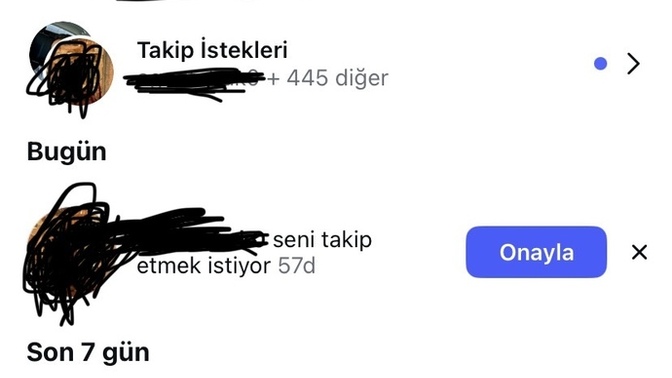 Böyle bi ekran görüntüsü görseniz o bekleyen 445 istek dikkatinizi çeker miydi?
