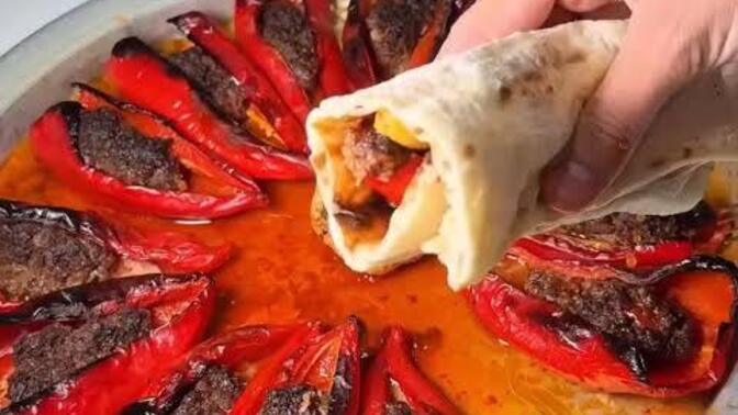 Fırında biber kebabı denediniz mi hiç?