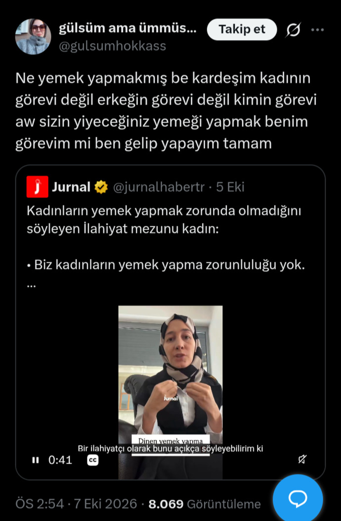 Kapalı kadınlar yemek yapmaktan nefret mi ediyor?