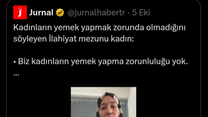 Kapalı kadınlar yemek yapmaktan nefret mi ediyor?
