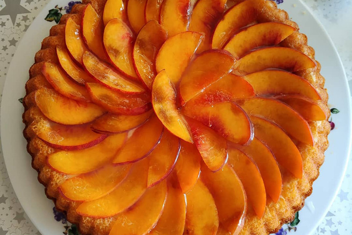 Şeftalili tart sever misin?