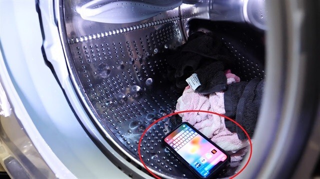 Telefon çamaşır makinesinde yıkanabilir mi?