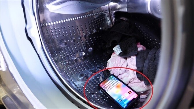 Telefon çamaşır makinesinde yıkanabilir mi?