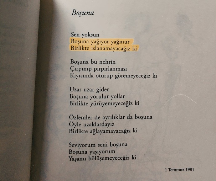 Şiir yazmak içinden gelmeli 🌹
