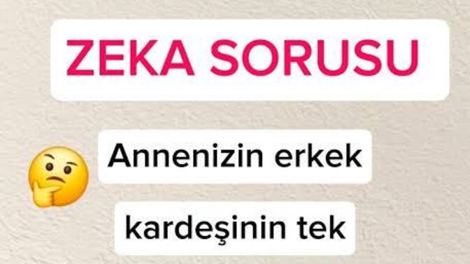 Uzun zamandır beyin jimnastiği yapmıyoruz hazır mıyız 2 tatlı soru hazırladım?