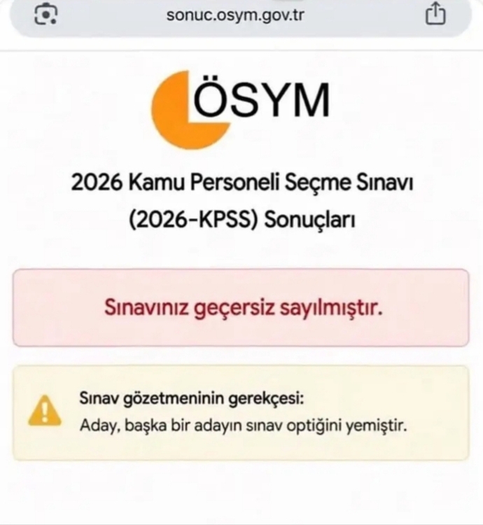 Kpss sonucuma bakamıyorum neden?