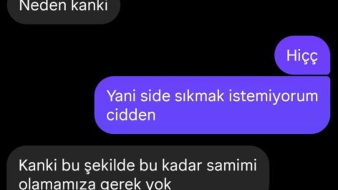 Ayrılıktan sonra başka bir kızla bu şekilde konuşan erkek bir arayış içinde midir?