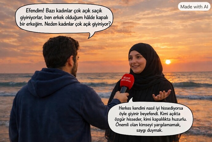 Açık saçık birisi misin, tamamen kapalı mı?