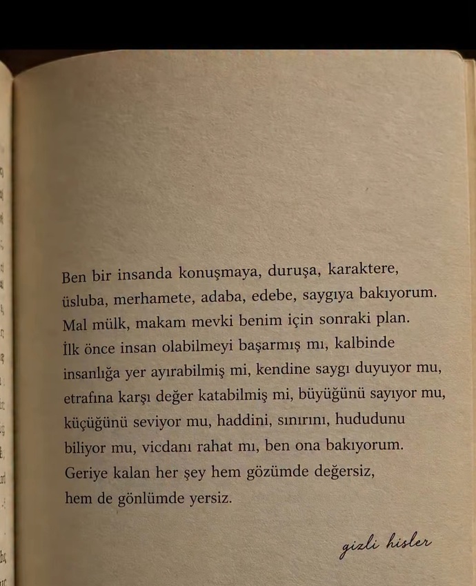 Bir insanda ilk baktığınız şey dış görünüş, makam-mülk mü yoksa üslup, edep ve karakter mi?