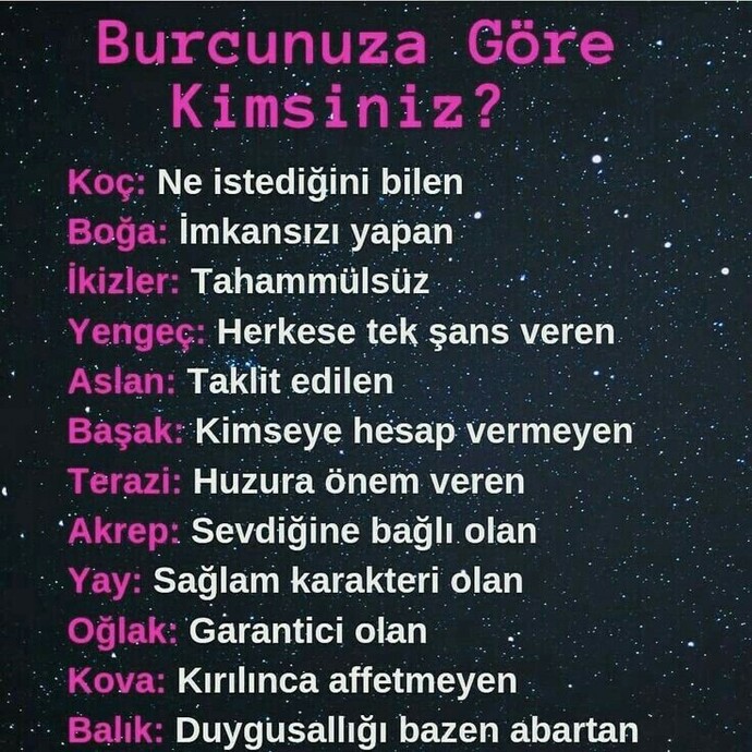 Burcuna göre nasıl biriymişsin?