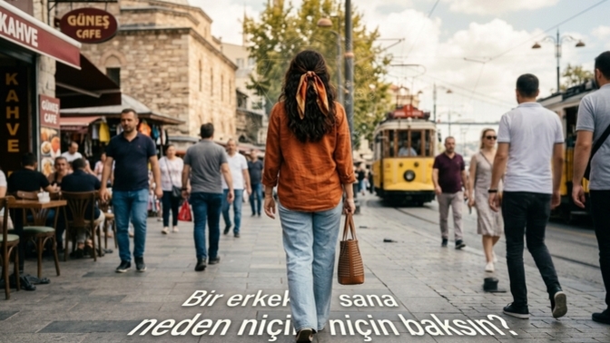 Bir Erkek sana neden niçin baksın?