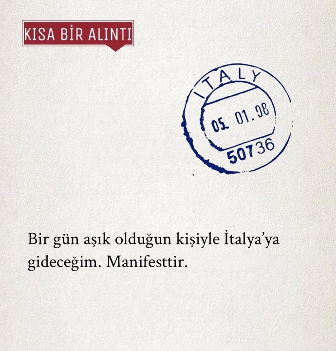 Senin manifestin var mı?