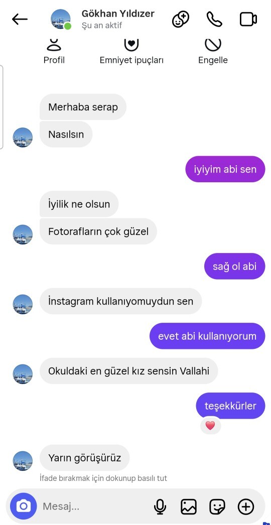 Liseye giden kardeşim servis şoförüyle takipleşmiş, aileme söylemeli miyim?