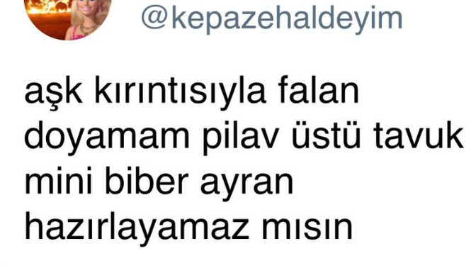 Aşk kırıntısıyla doyar mısınız?
