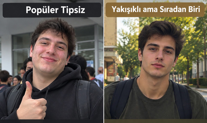 Popüler ama tipsiz biri mi, yoksa yakışıklı ama kendi halinde biri mi?