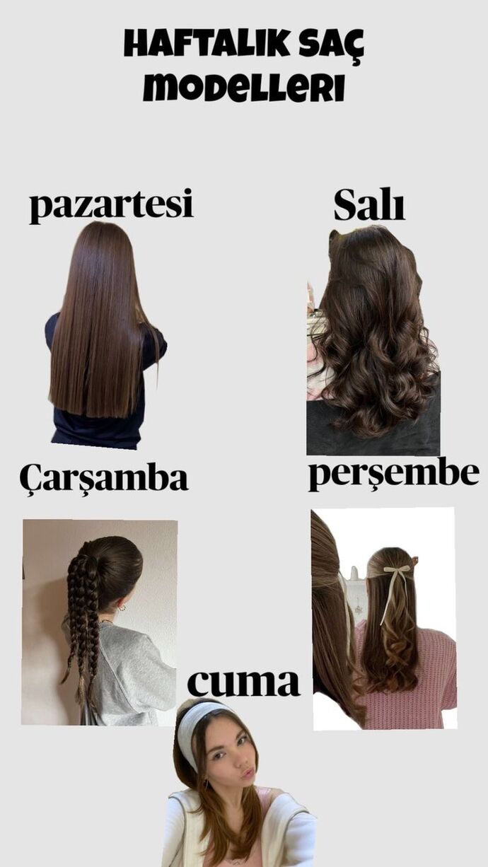 Sizde her gün saçınızı değişik modeller yapar mısınız böyle?