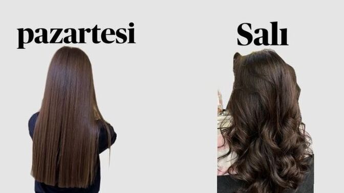 Sizde her gün saçınızı değişik modeller yapar mısınız böyle?