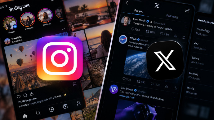 Instagram mı, X mi: hangi platformu daha çok seviyor ve kullanıyorsunuz?