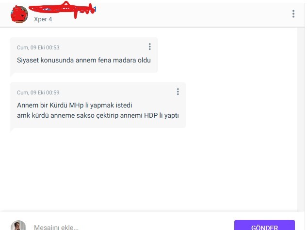 Sizede rahatsız edici mesajlar atan oldu mu?