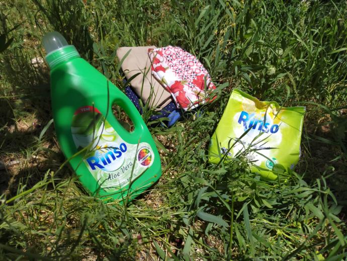 Renkliler için Aloe Vera, renkliler ve beyazlar için limon ve karbonat Rinso