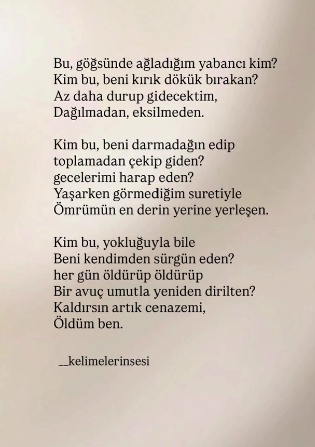 Sizin için en özel ve unutamadığınız şiir hangisi?