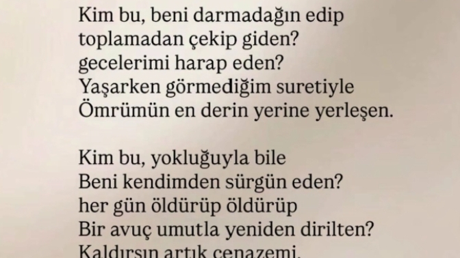 Sizin için en özel ve unutamadığınız şiir hangisi?