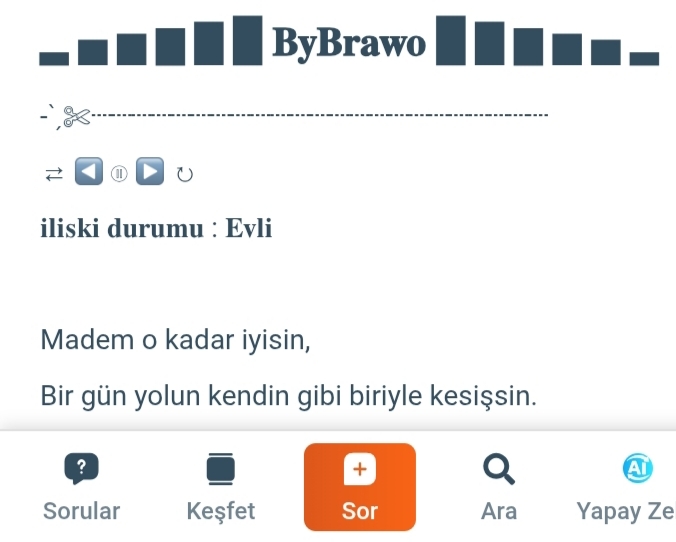 Akşama bir söz bırakalım mı?